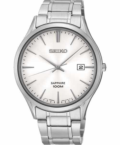 SEIKO 精工 典藏尊榮石英腕錶 7N42-0FW0S(SGEG93P1) 銀 40mm