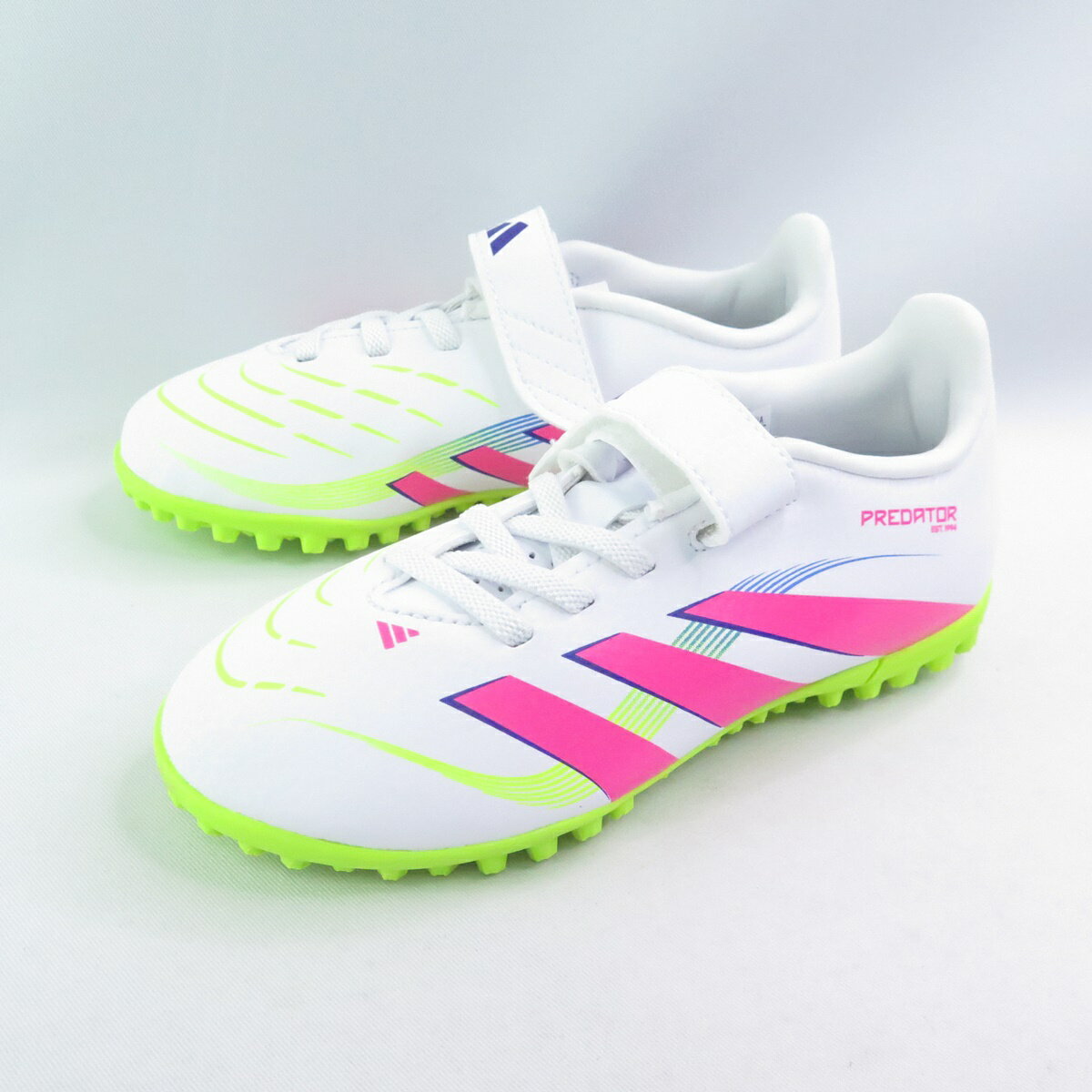 ADIDAS ID3808 中童 足球鞋 PREDATOR CLUB H&L TF J 白黃粉【iSport愛運動】