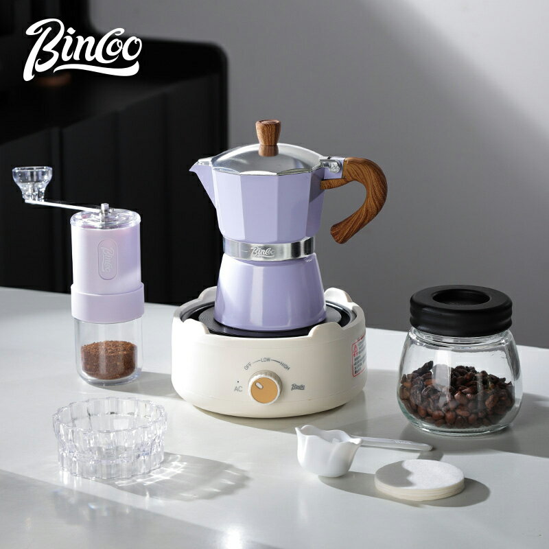 Bincoo摩卡壺家用煮咖啡壺小型意式濃縮萃取咖啡機手沖咖啡套裝