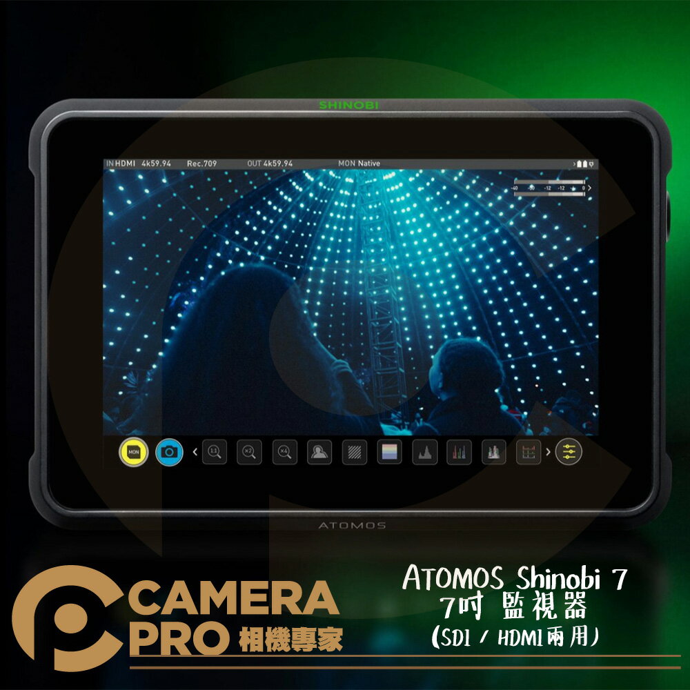 ◎相機專家◎ ATOMOS Shinobi 7 7吋 監看顯示器 外接螢幕 SDI HDMI 忍者7 正成公司貨【跨店APP下單最高20%點數回饋】