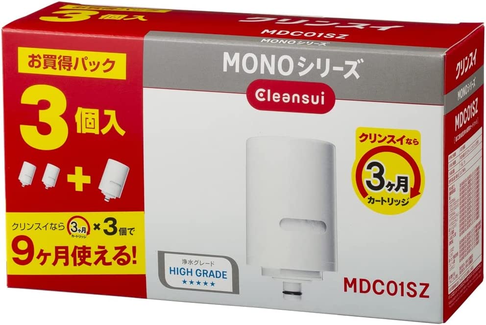 【日本代購】可菱水淨水器水龍頭直連型MONO系列替換濾芯MDC01SZ