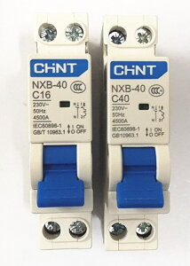 CHNT正泰空氣開關NXB-40雙進雙出1P+N小型斷路器電源開關短路保護