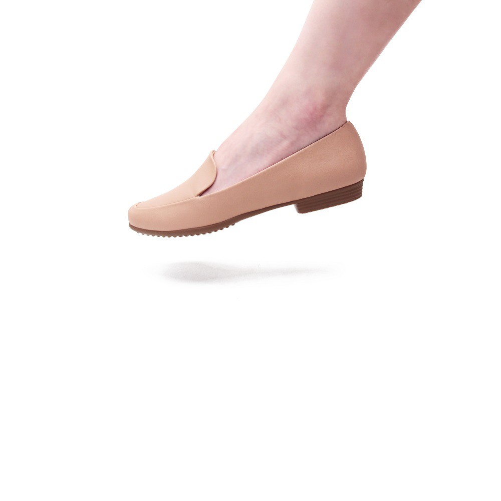 WALKING ZONE SUPER WOMAN系列 百搭方頭平底樂福鞋 女鞋-卡其(另有白.黑) 4 WALKING ZONE SUPER WOMAN系列 百搭方頭平底樂福鞋 女鞋-卡其(另有白.黑) 4