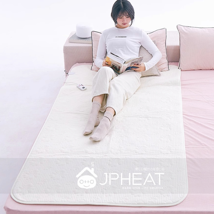 JPHEAT 床墊 190 x 100公分 日本 遠紅外石墨烯 發熱加熱 24V低壓直流電 電磁輻射趨零 安全省電 電熱 床墊 單人 單溫控 恆溫舒適 促進循環 舒緩壓力