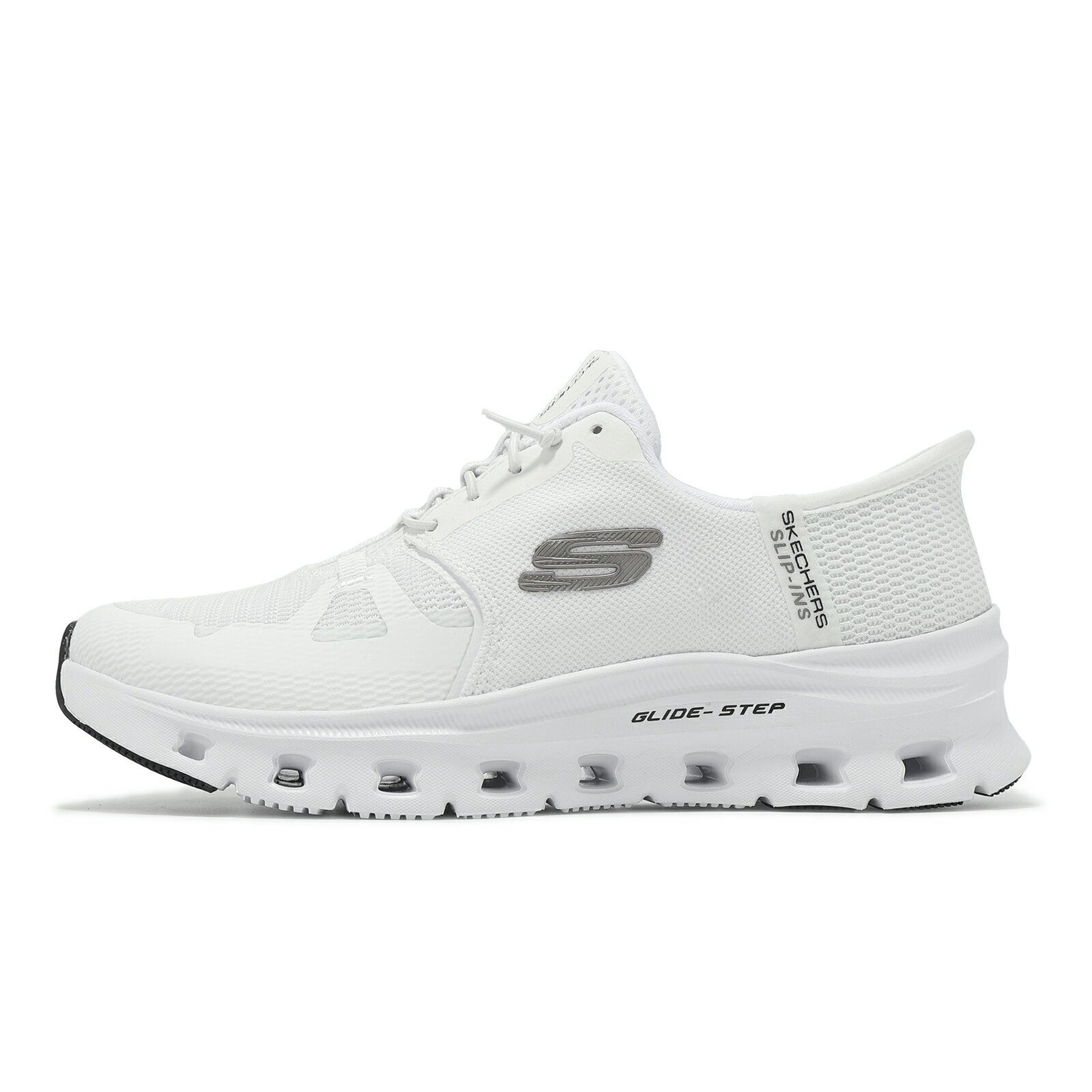 Skechers 懶人鞋 Glide-Step PRO Slip-Ins 女鞋 白 灰 緩衝 輕量 休閒鞋 150420WWHT