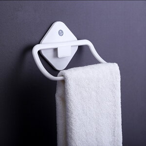 免打孔浴室毛巾架家用衛生間置物架宿舍壁掛毛巾的架子無痕毛巾環
