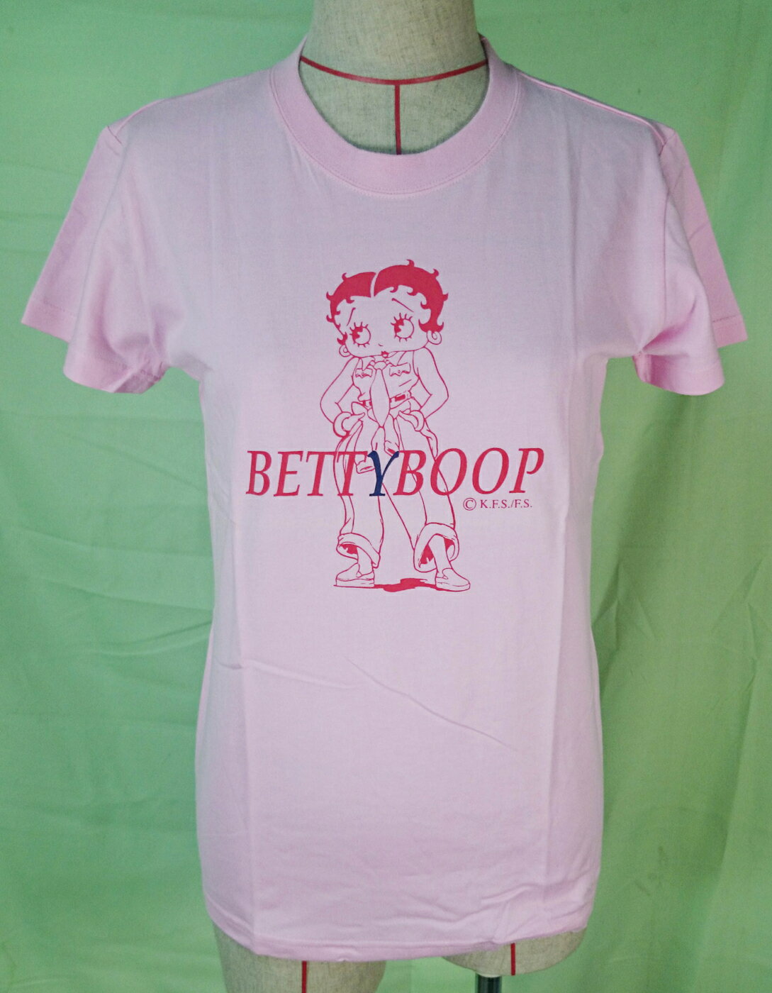 【震撼精品百貨】Betty Boop 貝蒂 圓領T 造型 粉 震撼日式精品百貨