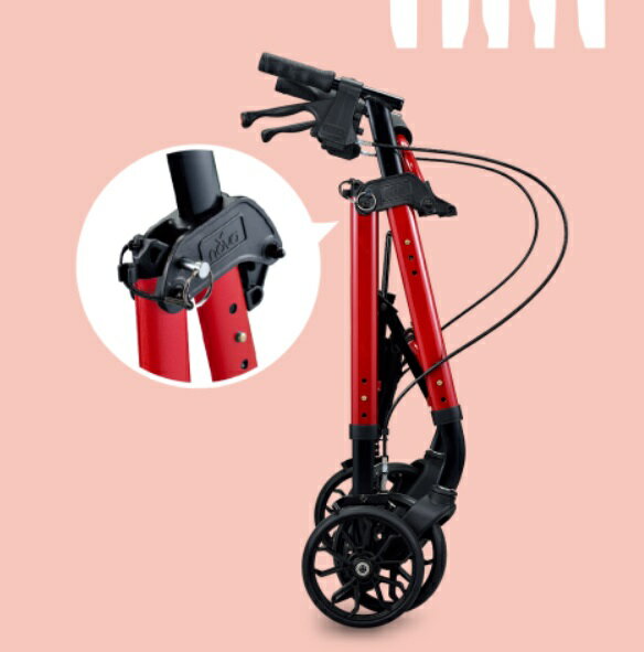 光星助行器STAR mini(座椅可調高度)帶輪型助步車/步行車/購物車/散步車/助行椅 4