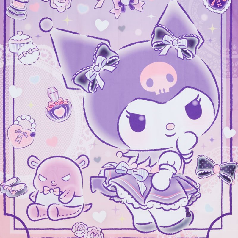 【震撼精品百貨】酷洛米_Kuromi~Sanrio 日本SANRIO三麗鷗 酷洛米毛毯130×180CM 化妝*13739 2