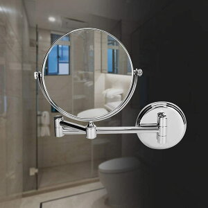 壁掛式折疊化妝鏡/浴鏡 LED壁掛化妝鏡 8吋 360度自由翻轉
