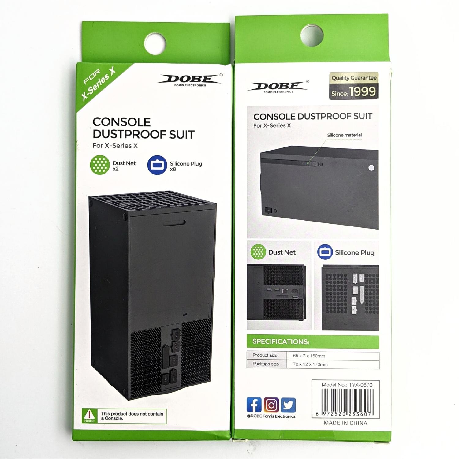 [3玉山網] Dobe Xbox Series X 主機防塵套組1入 Xbox XSX 防塵塞 防塵網 遊戲周邊配件 避免插口生鏽
