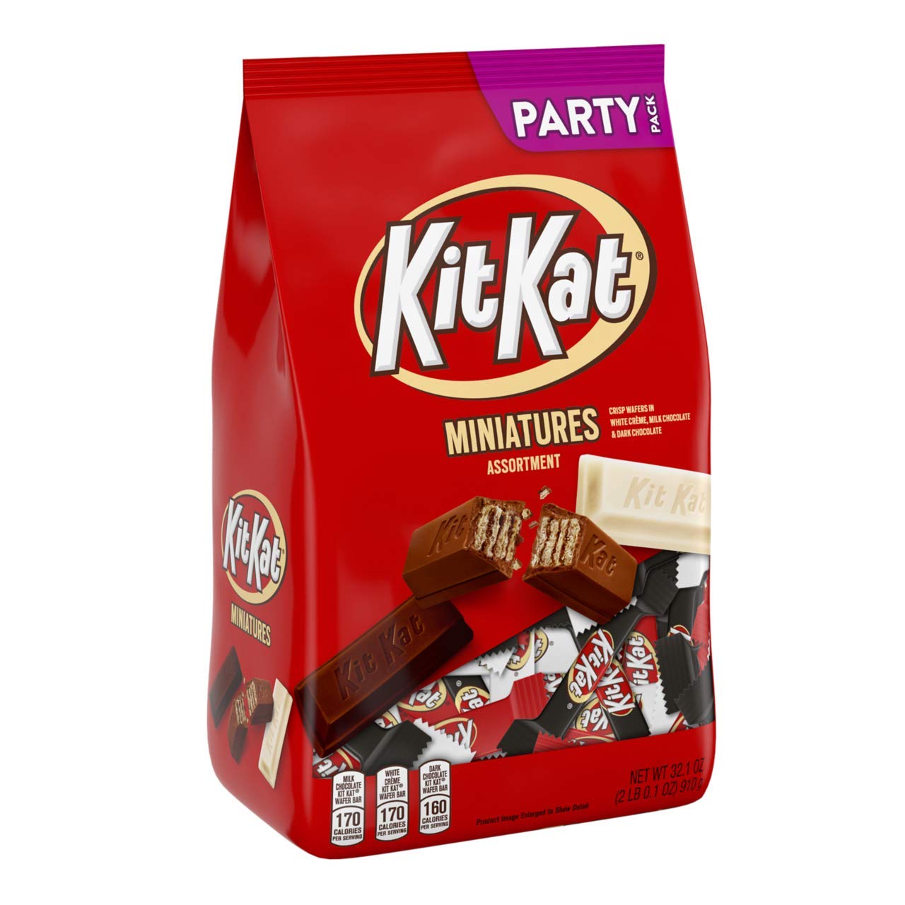 Kit Kat® Miniatures Assorted Chocolate and White Creme Wafer Candy  Party Pack 32.1 oz 8 pack case