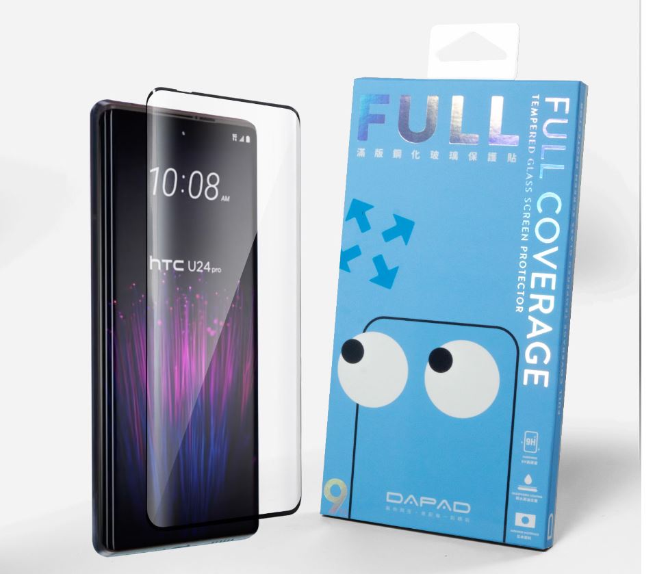 DAPAD HTC U24 PRO 3D滿版 9H鋼化玻璃保護貼 全膠/邊框膠