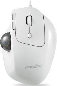 【日本代購】‎Perixx 有線軌跡球滑鼠 PERIMICE-520 白色