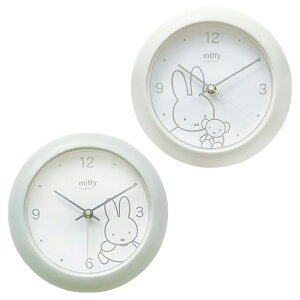 【日本正版】米飛兔 圓型掛鐘 滑動式秒針 指針時鐘 掛鐘 圓鐘 Miffy 米菲兔