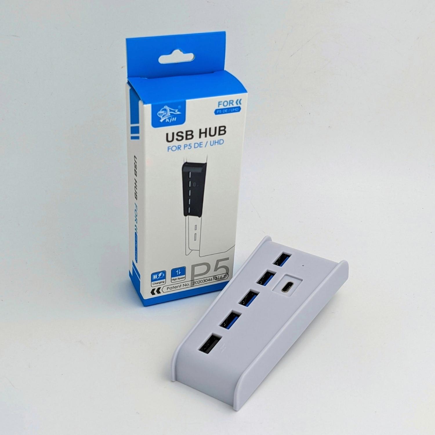 [2玉山網] KJH PS5 USB 2.0+Type-C HUB 1對5擴充集線器 適 Playstation 5 光碟版數位版主機 R27