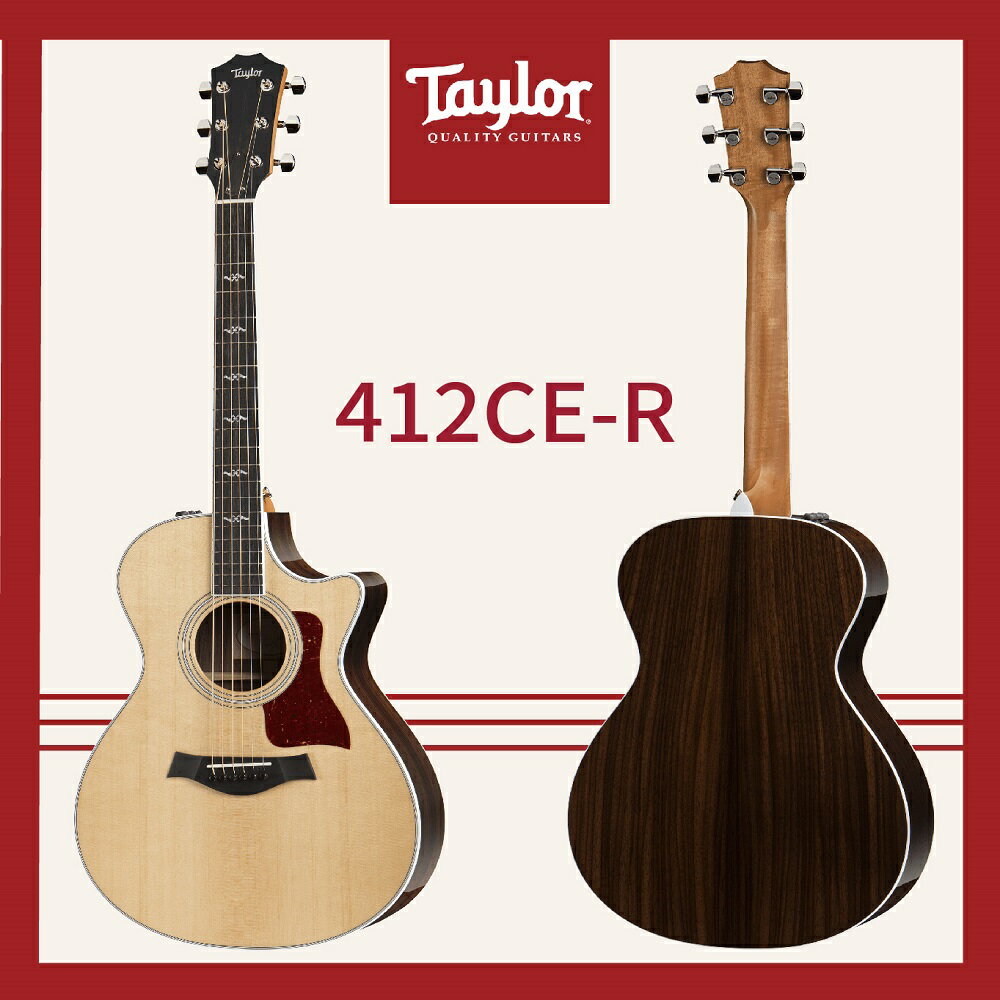 【非凡樂器】Taylor 412CE-R電木吉他/ 贈原廠背帶+超值配件包/公司貨保固