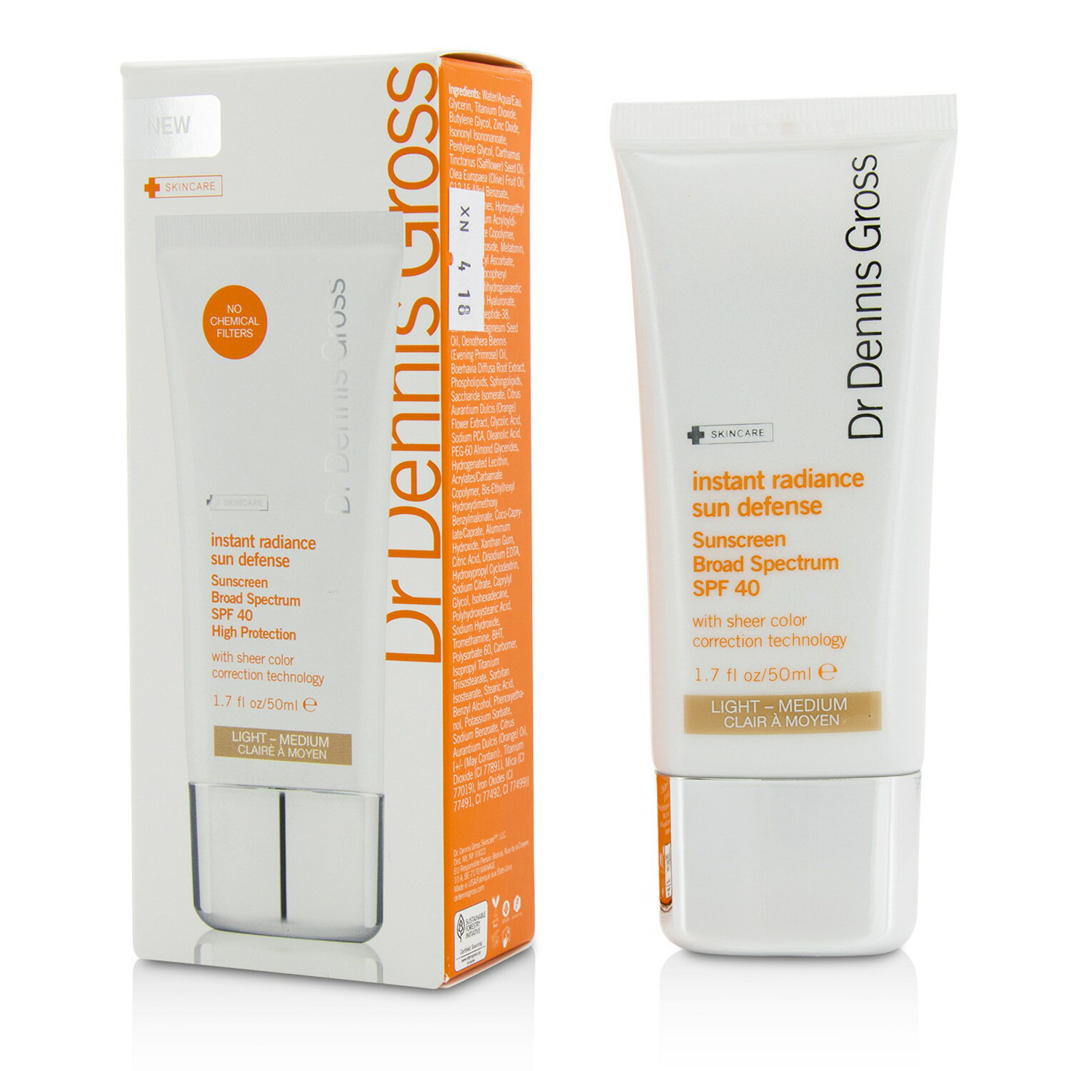 葛羅士博士 Dr Dennis Gross - 瞬間光采防曬乳SPF 40 Instant Radiance Sun Defense Sunscreen SPF 40 -明亮-中等