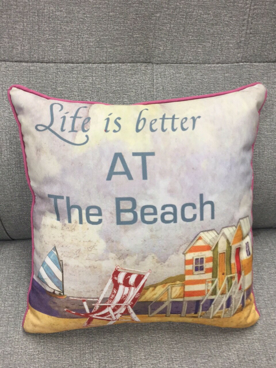 夏日渡假風情抱枕40x40cm