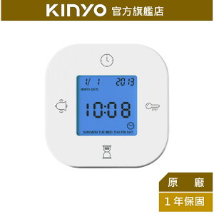 【KINYO】四合一翻轉電子鐘 (TD-098)