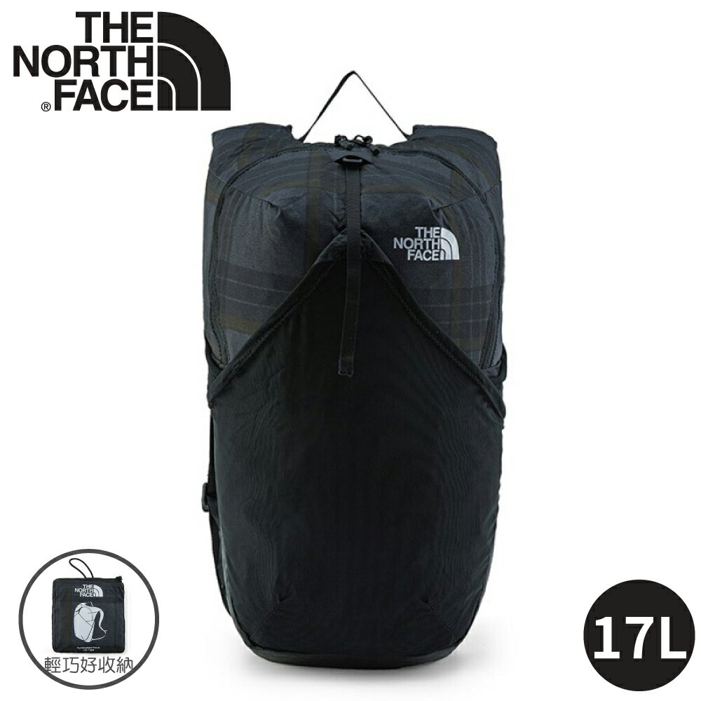 【The North Face 17L 輕量多功能CORDURA揹包《深黑》】3KWR/雙肩休閒揹包/隨行包/輕質耐用