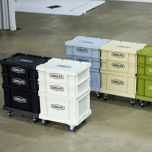 工業風收納箱禮品盒帶滑輪帶蓋戶外露營便攜可移動可堆疊收納箱