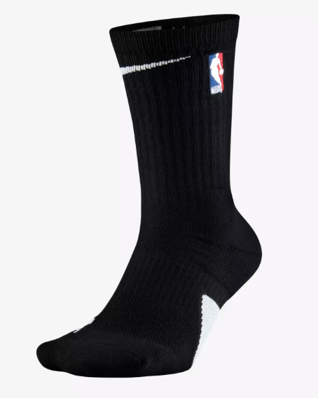 毒】NIKE Elite NBA Crew 籃球襪長襪黑色 