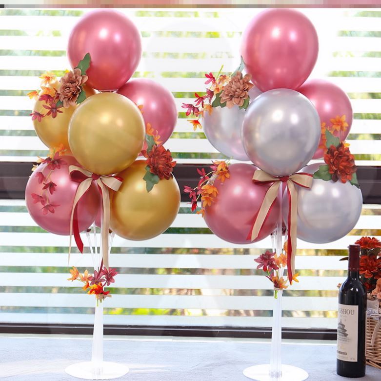 生日氣球裝飾女寶公主風周歲派對發光裝飾場景佈置背景墻女孩兒童
