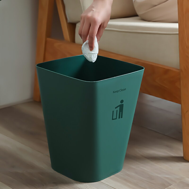 垃圾桶 家用廁所衛生間創意方形北歐 無蓋廚房客廳馬桶小紙簍收納