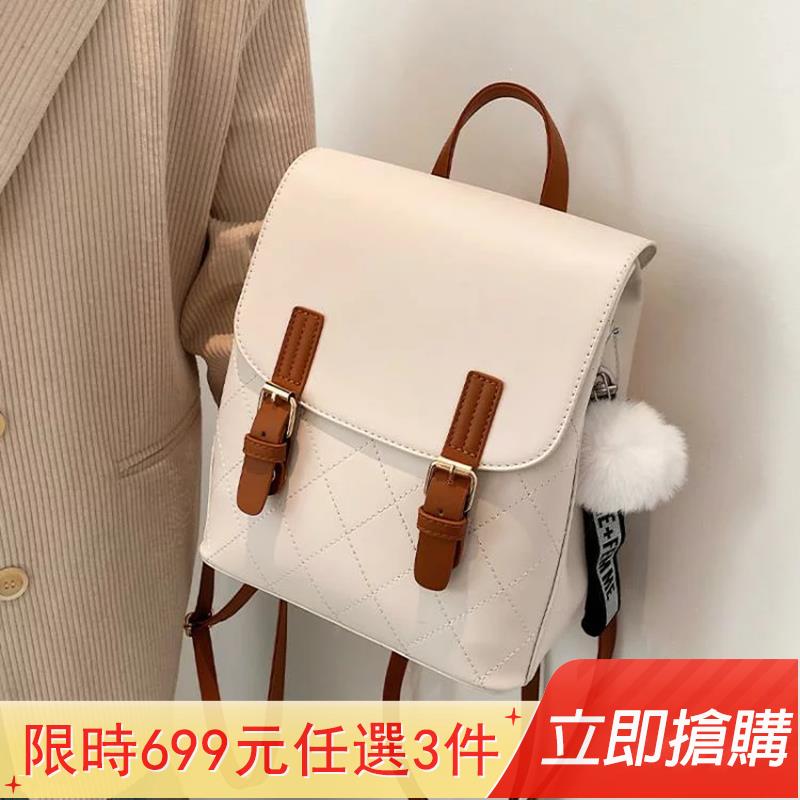 3件699 後背包 現貨 韓版洋氣包包女新款潮時尚網紅簡約休閒雙肩背包百搭學生書包