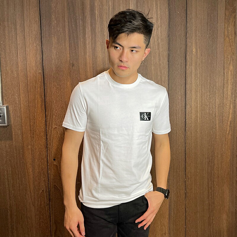 美國百分百【全新真品】Calvin Klein 短袖 T恤 CK T-shirt 短T LOGO 白色 BM52