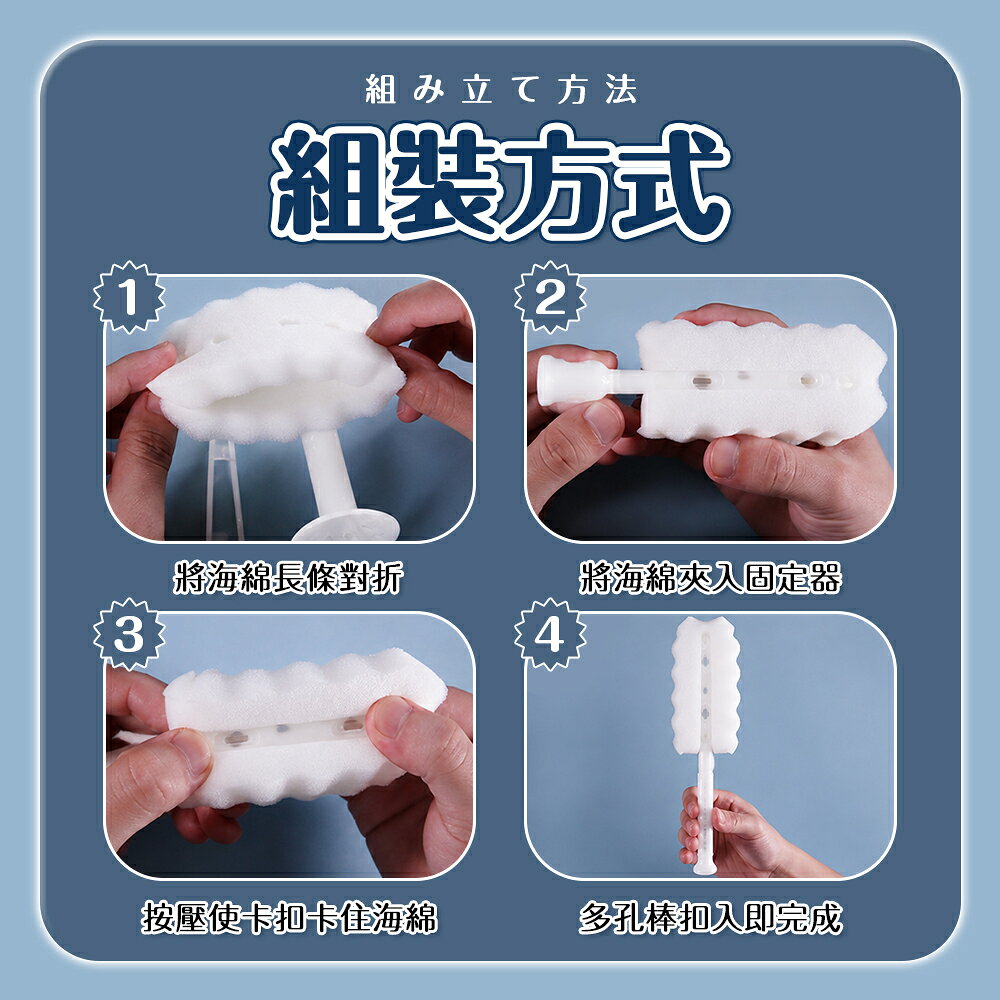 謎姬 男用器具清洗套裝 360°多方位清潔 深入內部通道 清潔用品 清潔刷 7