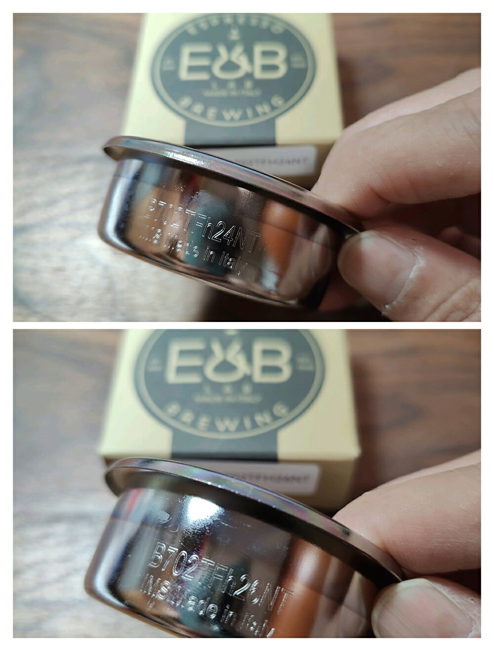 E&B Lab by IMS 義大利 B702TFH 系列 Espresso 58mm 義式咖啡 濾杯 粉碗 奈米塗層 6