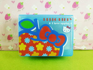 【震撼精品百貨】Hello Kitty 凱蒂貓 卡片本 藍蘋果【共1款】 震撼日式精品百貨