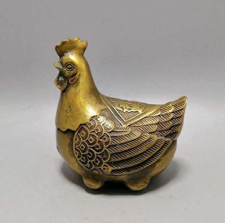 純銅母雞日進鬥金金雞下蛋工藝品擺件旺財招財促夫妻感情風水銅器