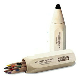 捷克製KOH-I-NOOR筆筒造型大三角10色油性色鉛筆