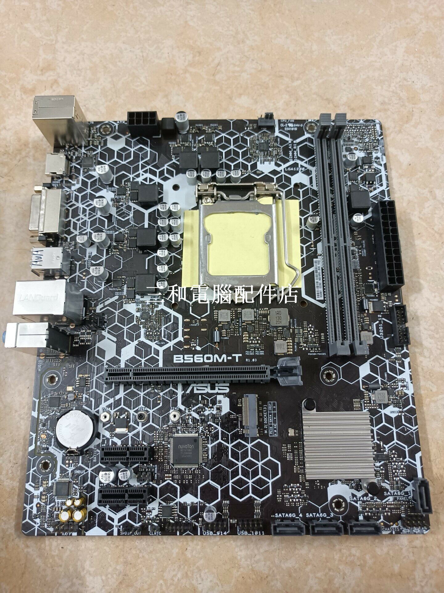 華碩B560M-T 主機板 支援LGA1200 第十代 第十一代 i7 i5 i3 最高3200記憶體 M2介面