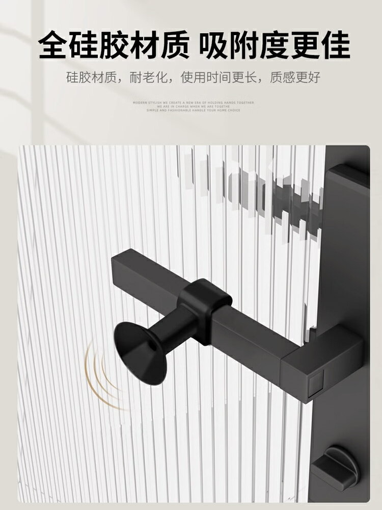 窗戶防撞窗吸門吸免打孔新款矽膠門把手防撞墊門擋器玻璃門保護套