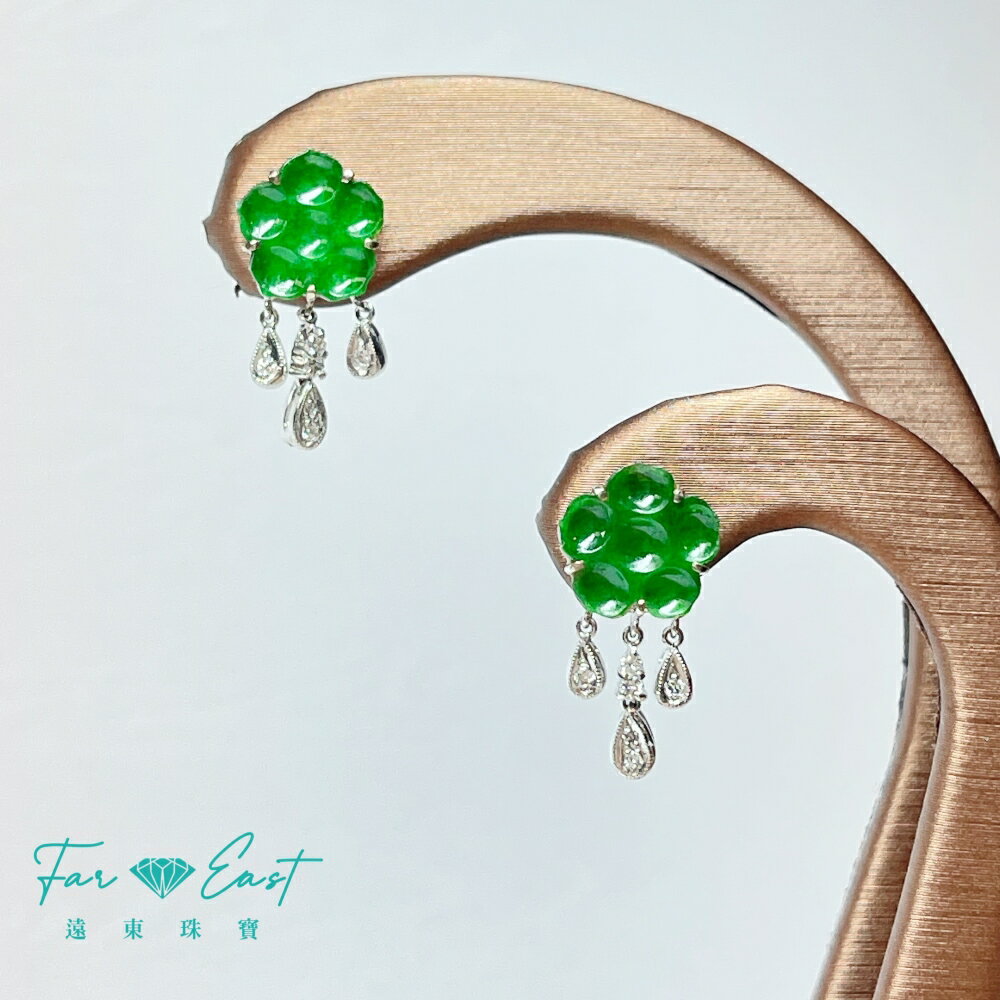 FAR EAST Jewellery 翡翠耳環-垂吊款式