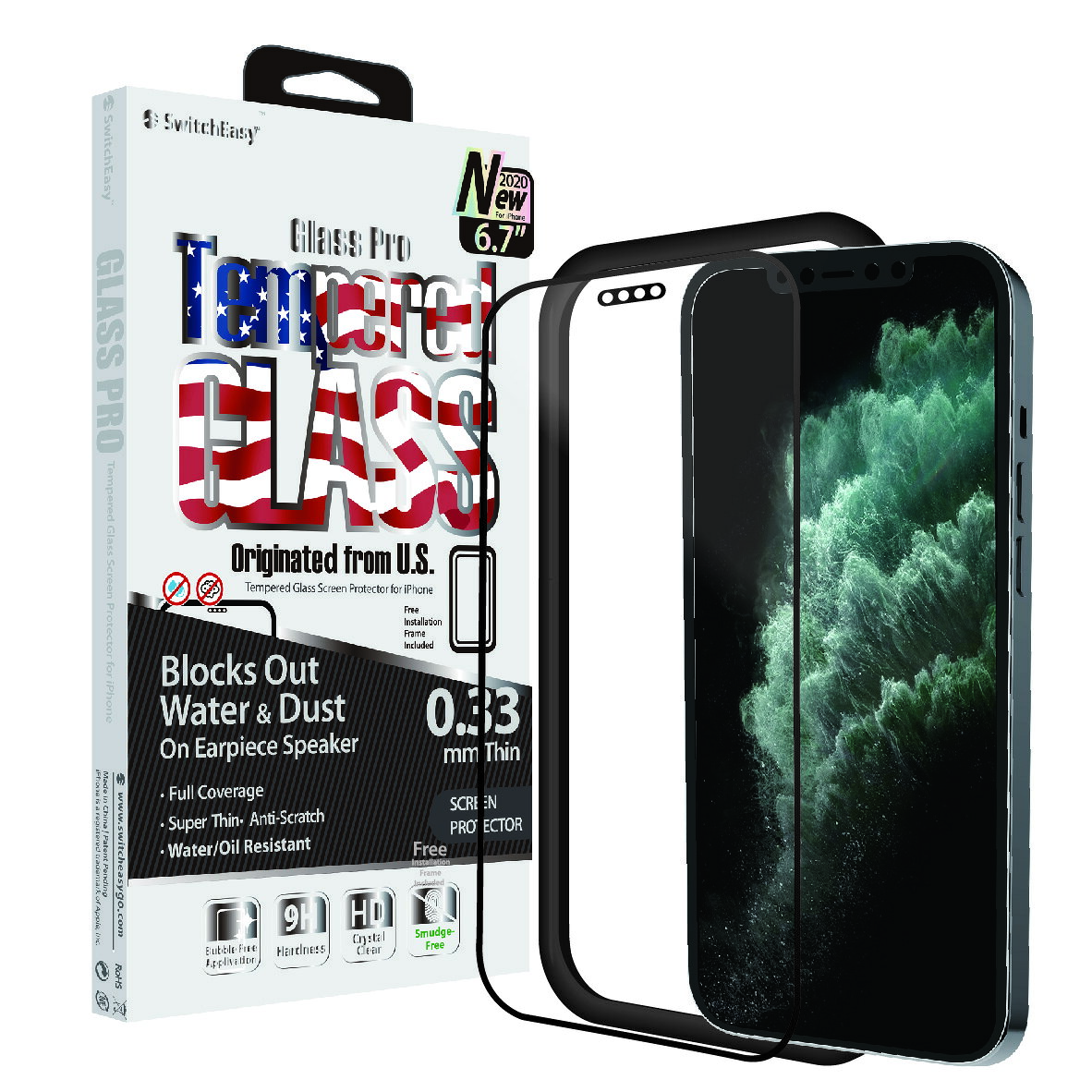 SwitchEasy GLASS  9H 鋼化 滿版 玻璃貼 保護貼 適用 iPhone12 pro max 一年保固 4