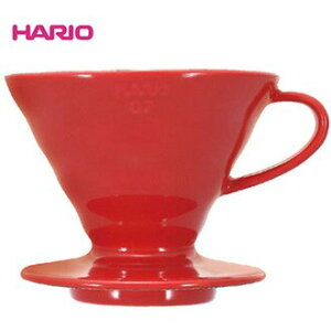 金時代書香咖啡 HARIO V60紅色02磁石濾杯 1-4杯 VDC-02R