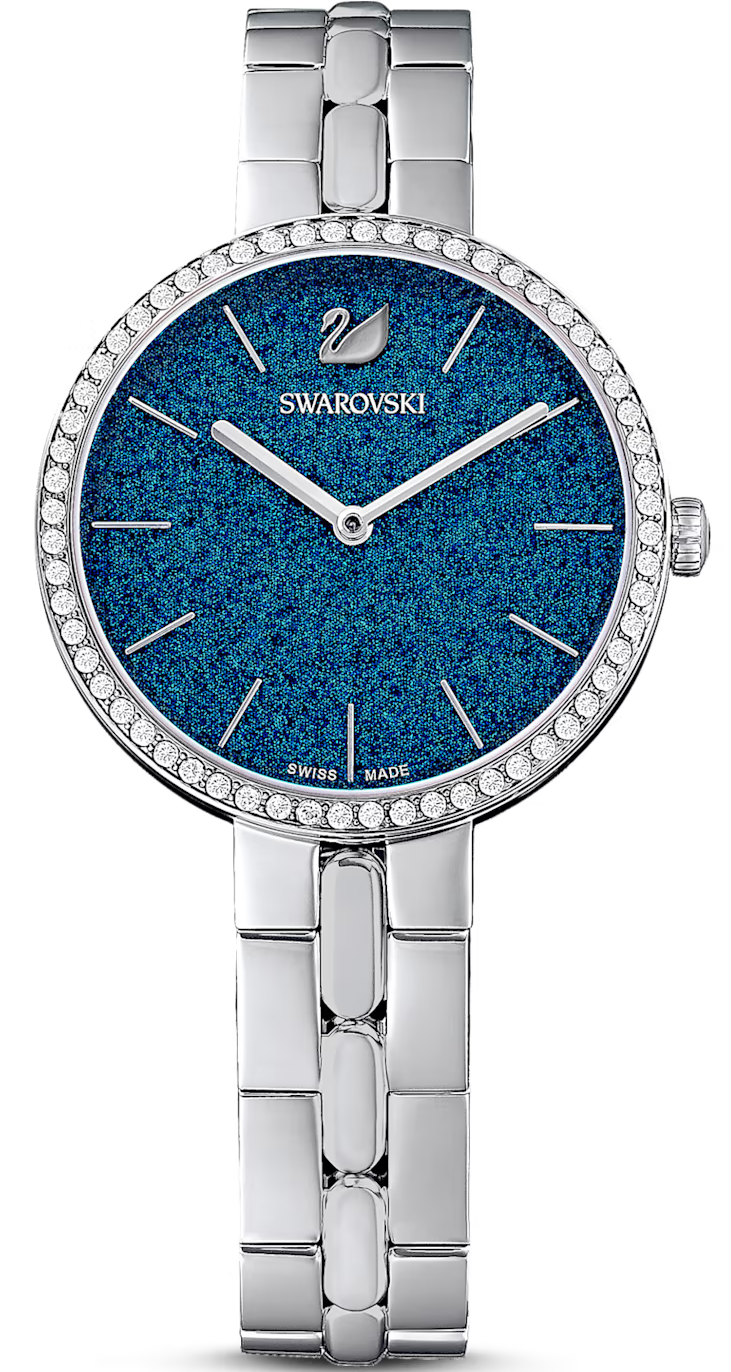SWAROVSKI 施華洛世奇 Cosmopolitan手錶(5517790)-32mm-藍面鋼帶【刷卡回饋 分期0利率】【APP下單22%點數回饋】