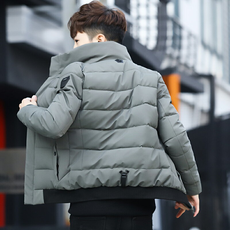 男士外套2021新款秋冬季韓版潮流夾克青年棉衣服加絨加厚帥氣冬裝