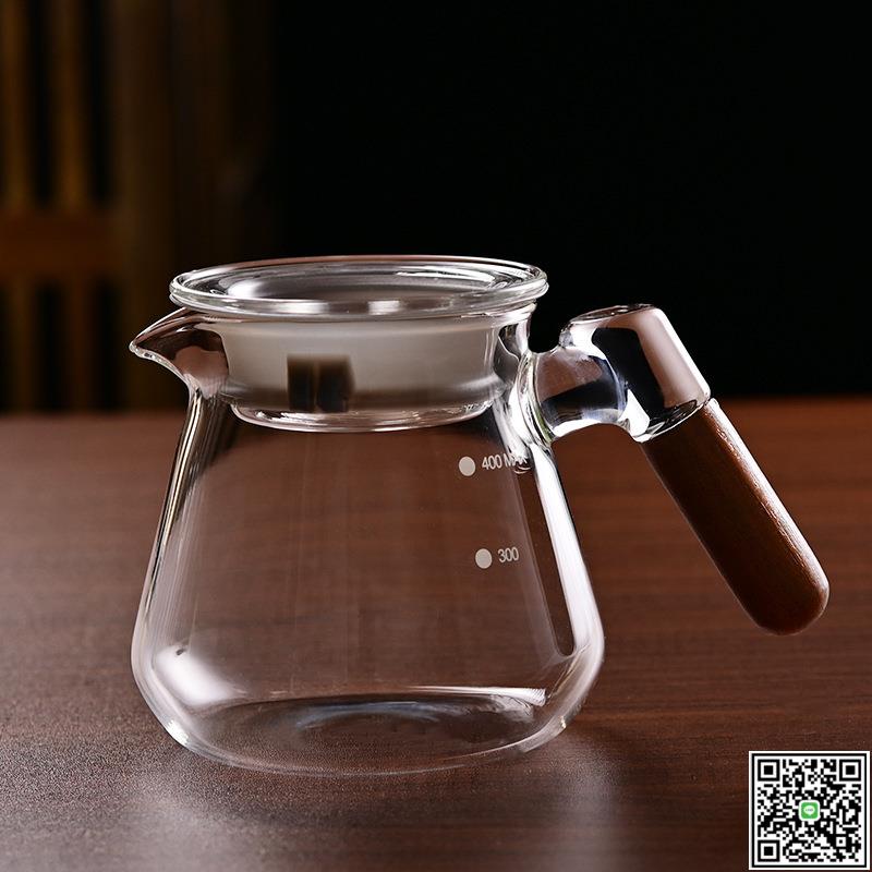 高硼矽玻璃手沖咖啡壺分享壺家用大容量耐高溫咖啡壺可用做冷水壺-UM.有米家居