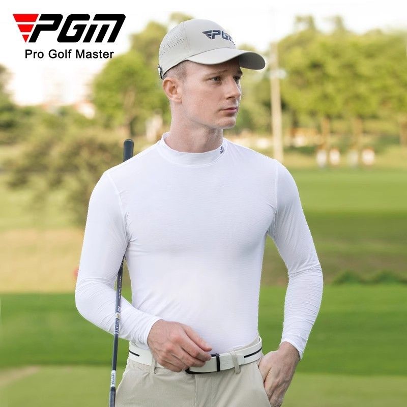 PGM夏季新品 高爾夫防曬衣 男士冰絲長袖衣服 速乾透氣打底衫
