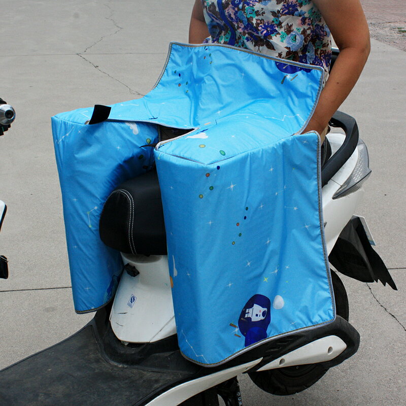 夏季防曬電動車后座擋風被防風電瓶車摩托薄款防水護腿通用