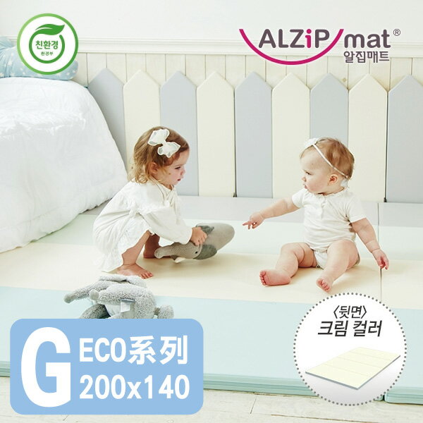 韓國ALZIPMAT ECO系列遊戲墊-時尚粉藍 G(200x140)