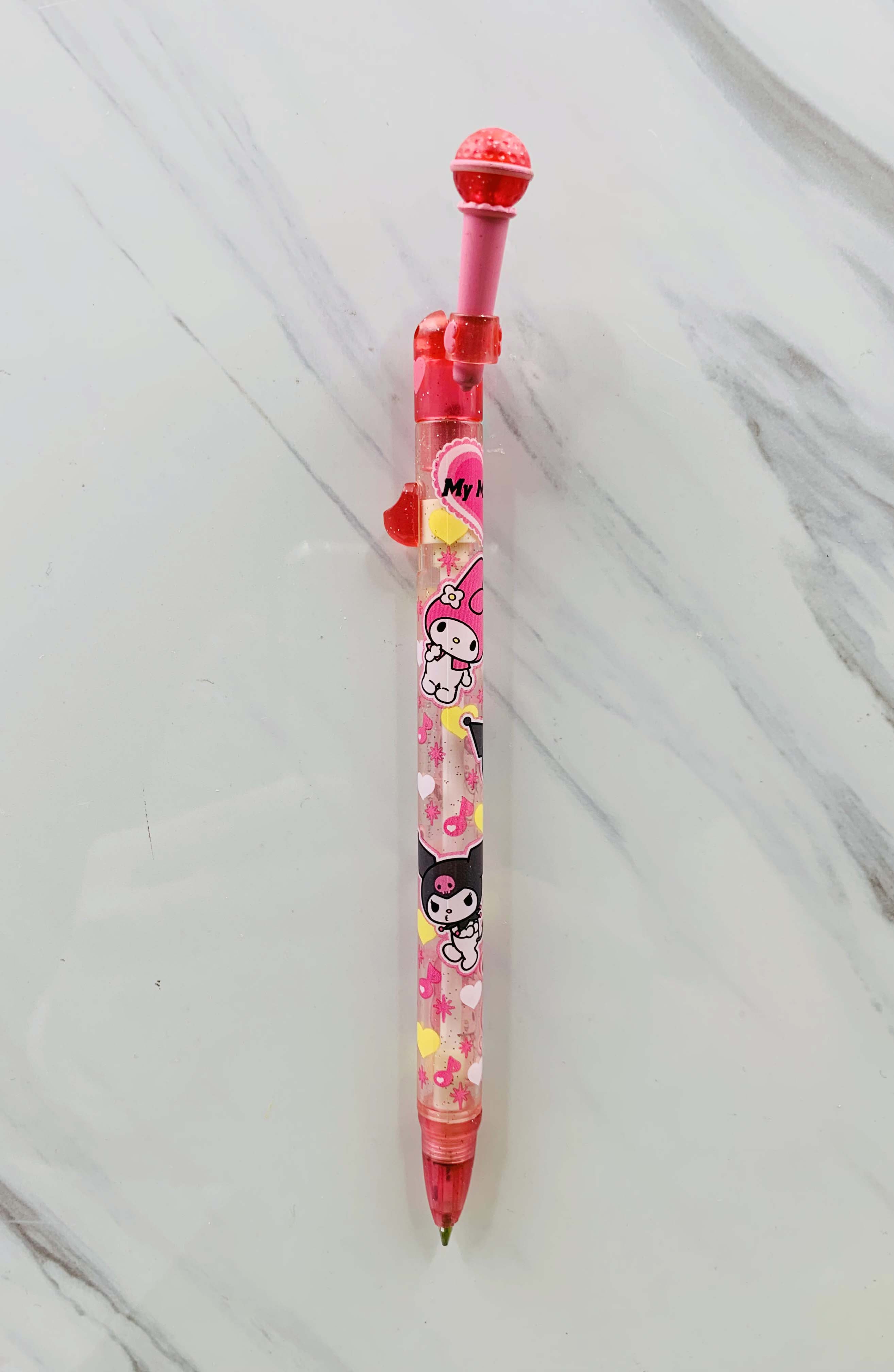 【震撼精品百貨】My Melody 美樂蒂~日本SANRIO三麗鷗 美樂蒂&酷洛米造型麥克風自動鉛筆*48637