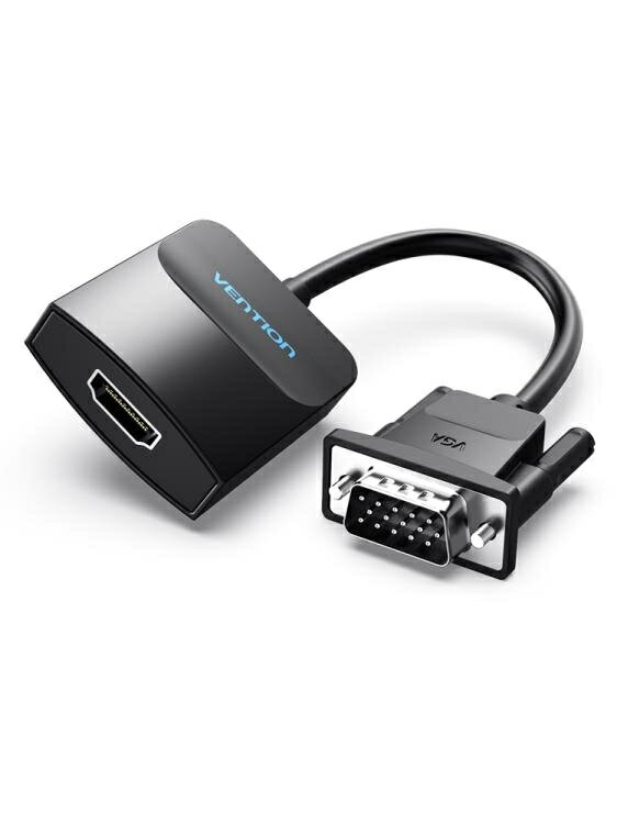 樂天精選 VGA轉HDMI轉換器帶音訊hami高畫質轉接線電腦電視投影儀視頻轉接頭