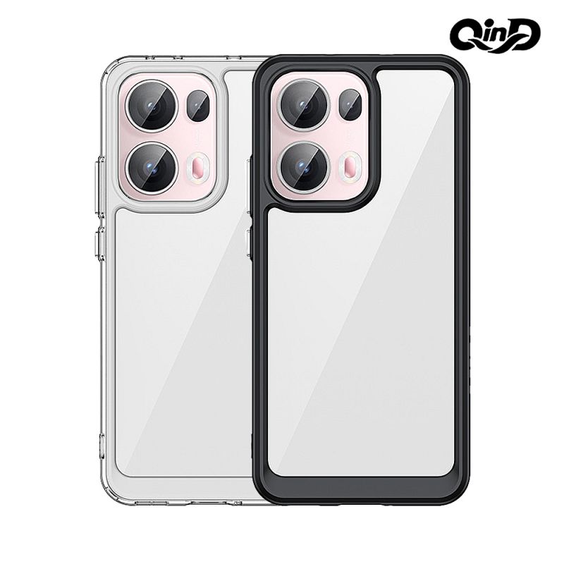 手機殼 防摔殼 QinD OPPO Reno 13 Pro 5G 雙料太空殼 手機殼 保護套 雙料殼 軟邊 硬背板 不發黃【愛瘋潮】